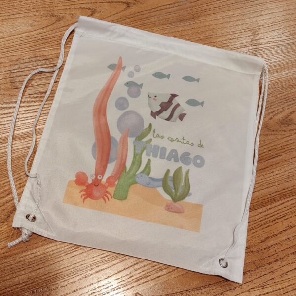 Mochila infantil blanca